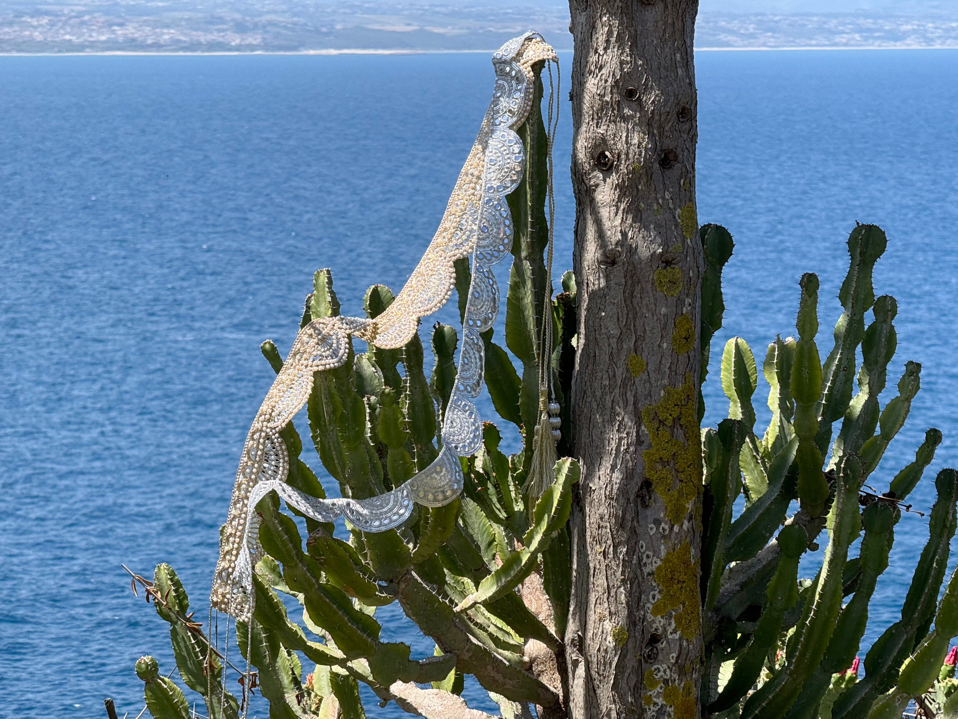 Gold Silver Sparkle Embroidered Embellished Adjustable Tie Tassel Belt